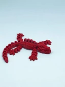 3D Hareketli Timsah Figürlü Oyuncak & Masa Dekoru - Kırmızı thumbnail 2