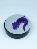 3D Hareketli Bukalemun Figürlü Oyuncak - Mor - 4