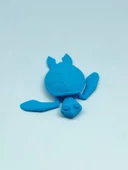 3D Hareketli Kaplumbağa Figürlü Oyuncak - Mavi thumbnail 3