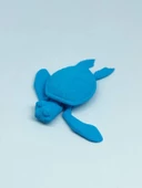 3D Hareketli Kaplumbağa Figürlü Oyuncak - Mavi thumbnail 8