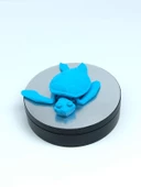 3D Hareketli Kaplumbağa Figürlü Oyuncak - Mavi thumbnail 2