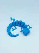 3D Hareketli Bukalemun Figürlü Oyuncak - Mavi thumbnail 2