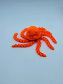 3D Hareketli Sevimli Deniz Anası Oyuncak & Masa Dekoru -Turuncu thumbnail 3