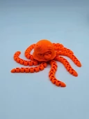 3D Hareketli Sevimli Deniz Anası Oyuncak & Masa Dekoru -Turuncu thumbnail 5