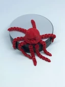 3D Hareketli Sevimli Deniz Anası Oyuncak & Masa Dekoru -Kırmızı thumbnail 7