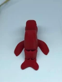 3D Hareketli Deniz Aygırı / Mors Figürlü Oyuncak - Kırmızı thumbnail 4