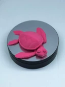 3D Hareketli Kaplumbağa Figürlü Oyuncak - Pembe thumbnail 5