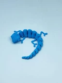 3D Hareketli Bukalemun Figürlü Oyuncak - Mavi thumbnail 1