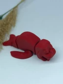 3D Hareketli Deniz Aygırı / Mors Figürlü Oyuncak - Kırmızı thumbnail 1