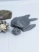 3D Hareketli Kaplumbağa Figürlü Oyuncak - Gri thumbnail 8