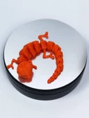 3D Hareketli Bukalemun Figürlü Oyuncak - Koyu Turuncu thumbnail 2