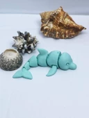 3D Hareketli Yunus Figürlü Oyuncak - Turkuaz - 2