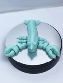 3D Hareketli Istakoz Figürlü Oyuncak - Turkuaz thumbnail 4