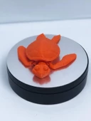 3D Hareketli Kaplumbağa Figürlü Oyuncak - Turuncu thumbnail 4