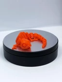 3D Hareketli Bukalemun Figürlü Oyuncak - Koyu Turuncu thumbnail 3