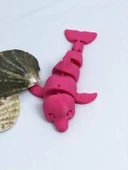 3D Hareketli Yunus Figürlü Oyuncak - Pembe - 3