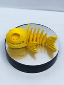 3D Hareketli Balık Figürlü Oyuncak - Sarı thumbnail 2