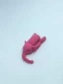 3D Hareketli Oyuncak Fil & Dekor - Pembe - 1