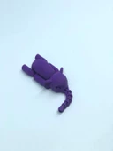 3D Hareketli Oyuncak Fil & Dekor - Mor thumbnail 4