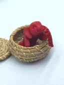 3D Hareketli Oyuncak Fil & Dekor - Kırmızı thumbnail 4