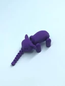 3D Hareketli Oyuncak Fil & Dekor - Mor thumbnail 5