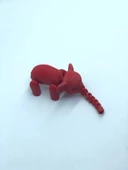 3D Hareketli Oyuncak Fil & Dekor - Kırmızı thumbnail 7