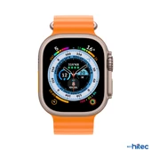 ScHitec GS8 Ultra Android İos HarmonyOs Uyumlu 3 Kordonlu Akıllı Saat Turuncu thumbnail 2