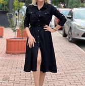 Bayan Yeni Model Kot Elbise 774944 - 1