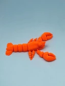 3D Hareketli Istakoz Figürlü Oyuncak - Turuncu thumbnail 4