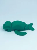 3D Hareketli Deniz Aygırı / Mors Figürlü Oyuncak - Yeşil thumbnail 6