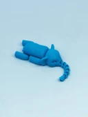 3D Hareketli Oyuncak Fil & Dekor - Mavi - 5