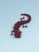 3D Hareketli Bukalemun Figürlü Oyuncak - Kırmızı - 3