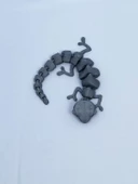 3D Hareketli Bukalemun Figürlü Oyuncak - Gri thumbnail 7