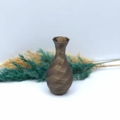 Modern Mini Vazo 15cm Altın Kahve - 6