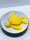 3D Hareketli Kaplumbağa Figürlü Oyuncak - Sarı thumbnail 5