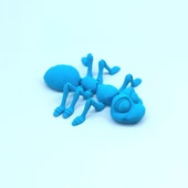 3D Hareketli Karınca Figürlü Oyuncak - Mavi thumbnail 11