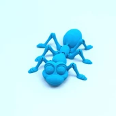 3D Hareketli Karınca Figürlü Oyuncak - Mavi thumbnail 9