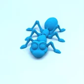 3D Hareketli Karınca Figürlü Oyuncak - Mavi thumbnail 12