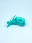 3D Hareketli Balık Figürlü Oyuncak - Turkuaz - 3