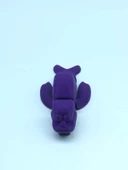 3D Hareketli Deniz Aygırı / Mors Figürlü Oyuncak - Mor thumbnail 5