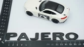 DK Tuning Pajero Siyah ABS 3M Bagaj Yazı Logo Mitsubishi İle Uyumlu - 2