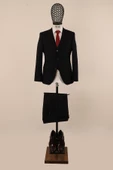 Yelekli Takım Elbise Slim Fit - 1