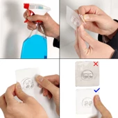 TEKNOTEL YAPIŞKANLI KANCALI BANYO&MUTFAK RAFI SİLVER ST180H - 4