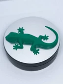 3D Kertenkele Gecko Figürlü Model Oyuncak - Yeşil - 3
