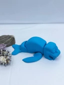 3D Hareketli Deniz Aygırı / Mors Figürlü Oyuncak - Mavi thumbnail 7