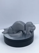 3D Hareketli Deniz Aygırı / Mors Figürlü Oyuncak - Gri thumbnail 1