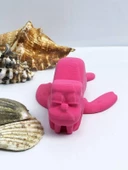 3D Hareketli Deniz Aygırı / Mors Figürlü Oyuncak - Pembe - 5