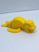 3D Hareketli Deniz Aygırı / Mors Figürlü Oyuncak - Sarı thumbnail 1