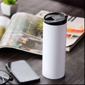 KİŞİYE ÖZEL BASKILI Elde Kolay Tutma  Paslanmaz Sızdırmaz  Çift Katmanlı Metal Termos 500 Ml FLYON - 6