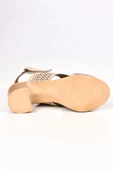 Papuçcity 02188 5 Cm Topuklu Kadın Deri Sandalet Ayakkabı - 6